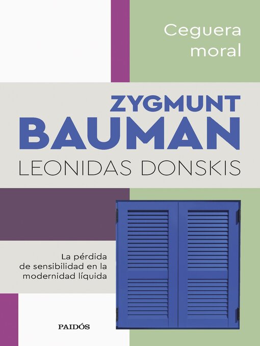 Title details for Ceguera moral by Zygmunt Bauman - Available
